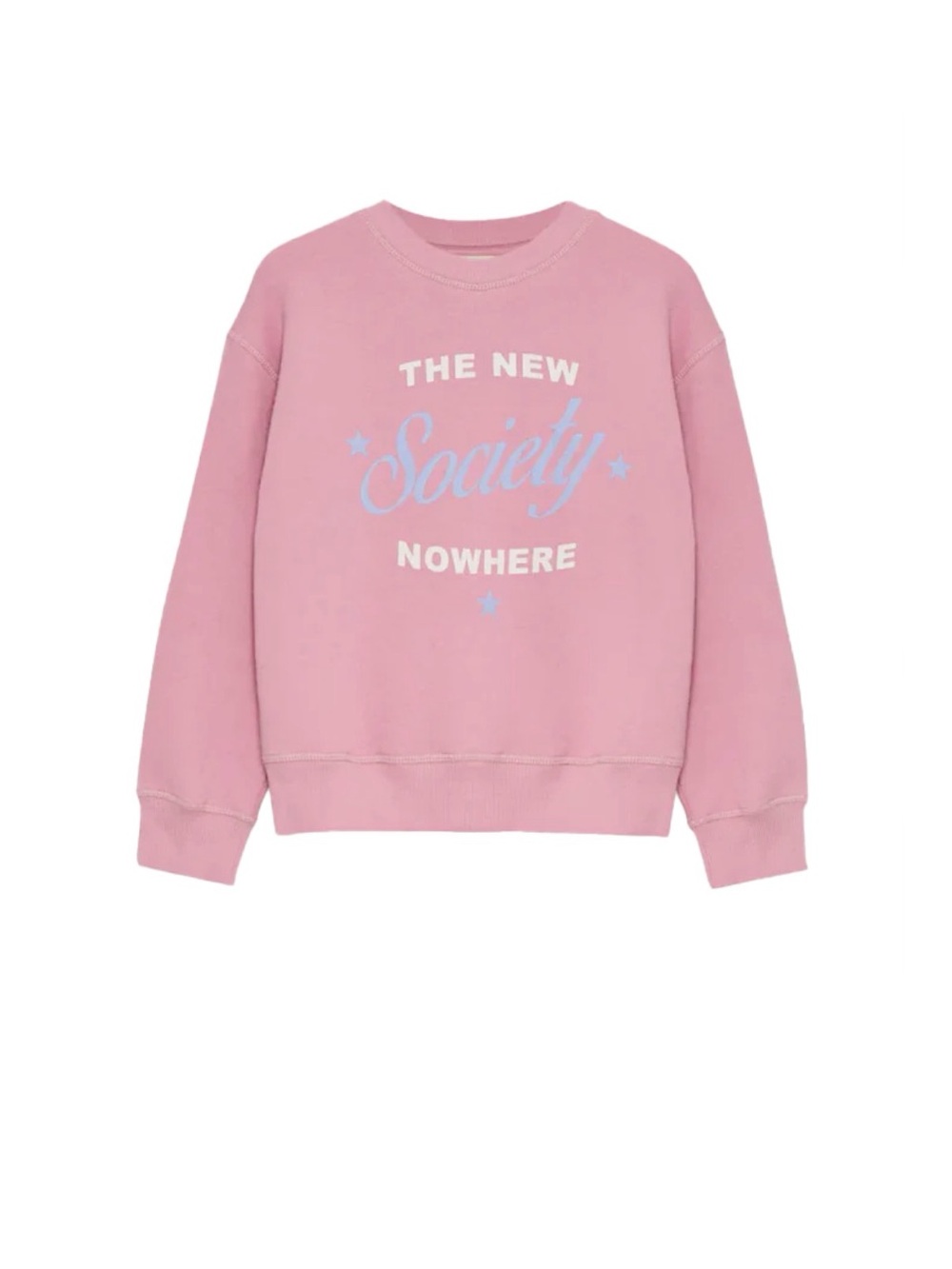 The New Society Pink 'Society Nowhere' Kids Sweatshirt. Size 3